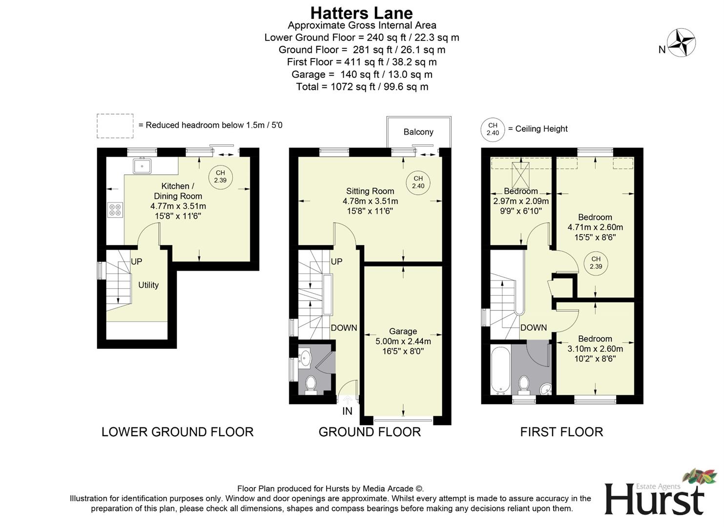 Property details for HATTERS LANE, HIGH £400,000 Sold (STC) Vebra
